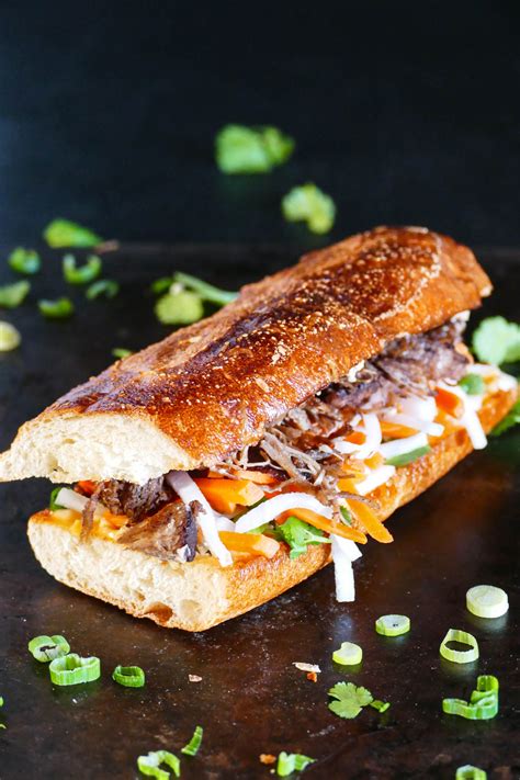 Instant Pot Banh Mi Is A Vietnamese Pork Sandwich That Has An Explosion
