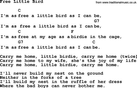 Top 1000 Folk And Old Time Songs Collection Free Little Bird Lyrics