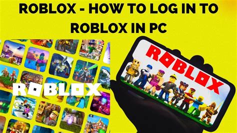 Roblox How To Log In To Roblox In Pc Quickly Login New Roblox