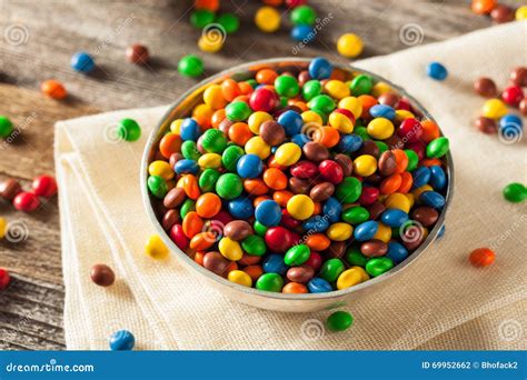 Rainbow Colorful Candy Coated Chocolate Stock Photo Image Of Green