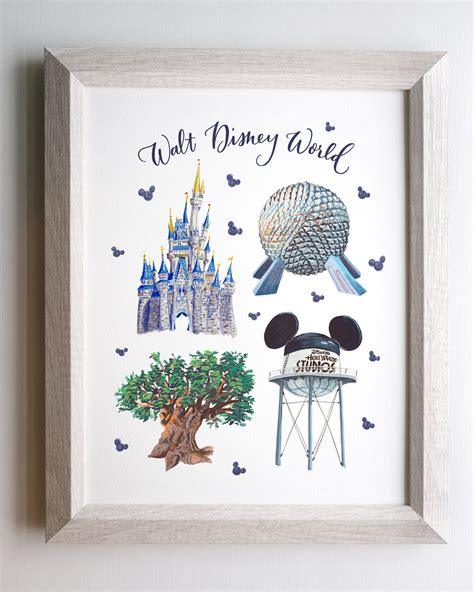 Walt Disney World Print Fine Art Giclee Print Magic Etsy