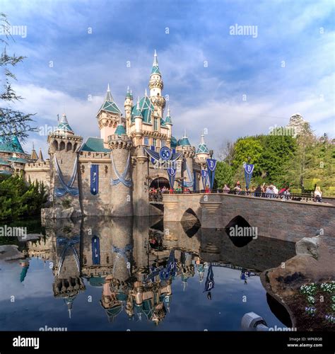 View Of The Disneyland Park In Anaheim California Disneyland Is Walt
