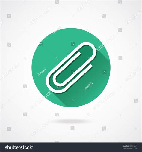 Vector Paperclip Icon Stock Vector Royalty Free 160215545 Shutterstock