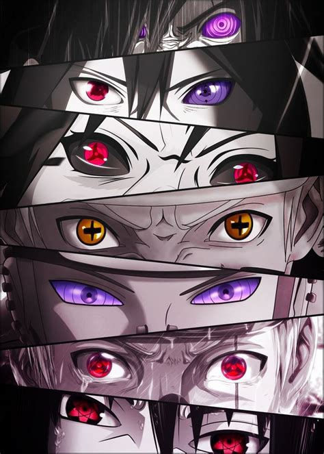 Naruto Eyes Poster Print By Undermountain Displate Naruto Eyes