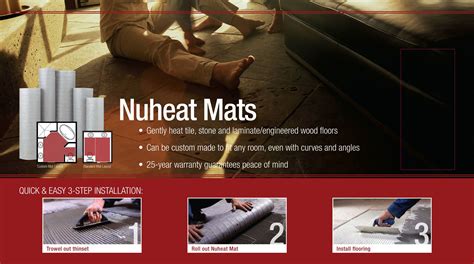 Nuheat floor heating systems heat the floor and the entire room. Nuheat Floor Heating Systems | Floor heating systems ...
