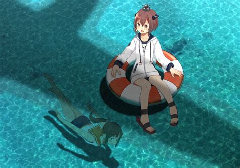 on and in the pool r kanmusu