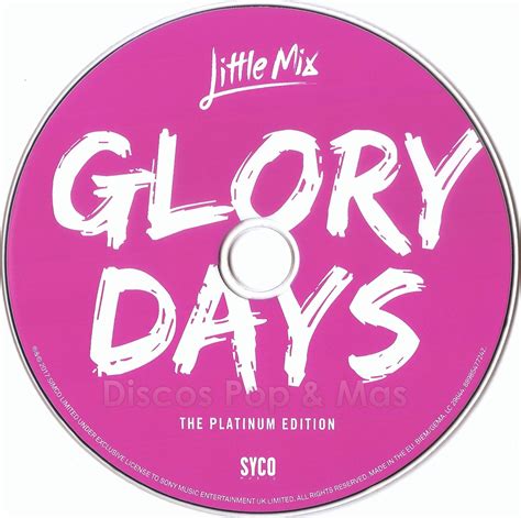 Discos Pop And Mas Little Mix Glory Days The Platinum Edition