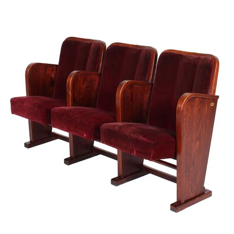 Vintage Velvet Theater Seats Taken From A Theater In Italy And Turned