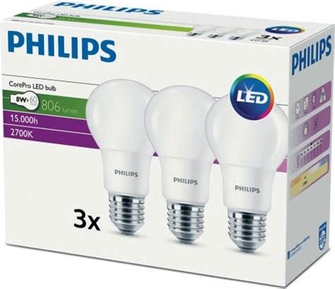 Philips Led Lamp 8w 60w E27 Core Pro Led Bulb Warm Wit Vervangt 60