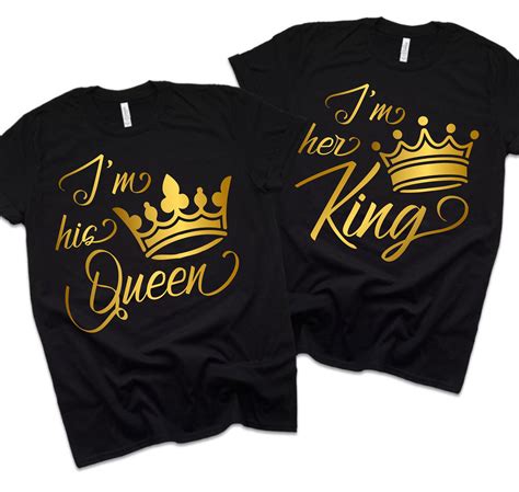 His Queen Her King SVG Cutting Files For Cricut Silhouette Etsy