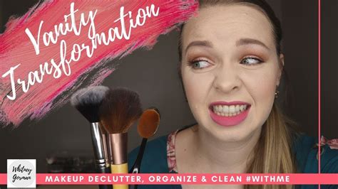 💄vanity Clean With Me Makeup Declutter And Organize How To Clean Makeup Brushes Youtube