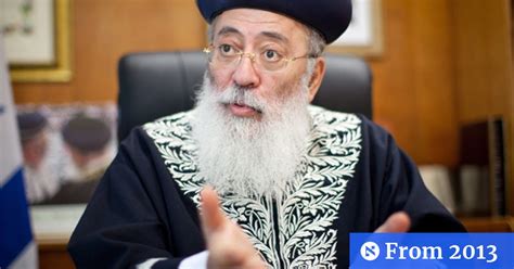 The Race For Israels Sephardi Chief Rabbi Who Will Be Anointed Ovadia