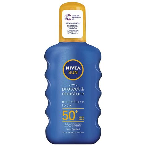 Nivea Sun Lotion Spray Factor 50 200ml Sun Cream Bandm