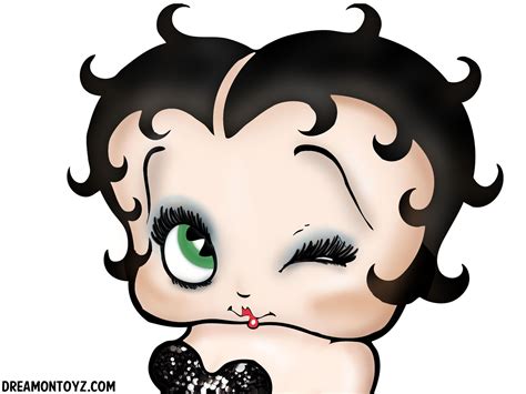 Betty Boop Pictures Archive Bbpa Winking Betty Boop Backgrounds And