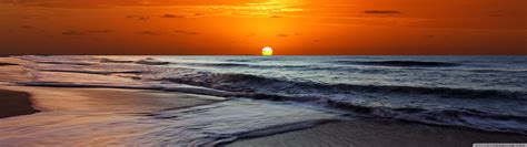 Memorable Sunset Beach Ultra Hd Desktop Background