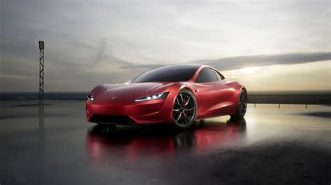 2560x1440 Car Red Tesla Roadster