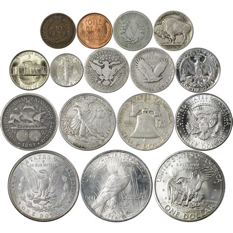 Collectors Set Of 16 Us Coins Circulated Uncirculated And Proof Ebay