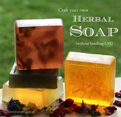 When i first became interested in making soap for our home, i was really worried about using lye. How to Make Herbal Soap Without Handling Lye {+recipe ...
