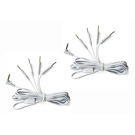 tens lead wires port doubler four 2mm pin connectors 2 pack discount tens brand