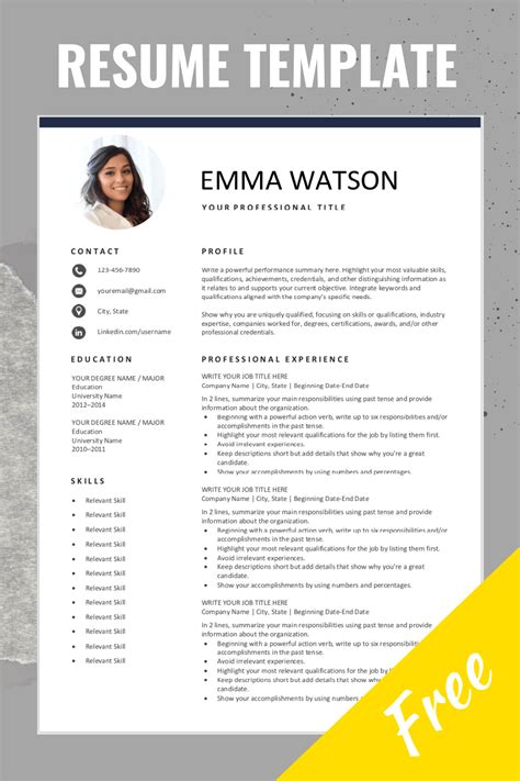 Resume Template Free Editable Layout Of Are You Looking For A Free