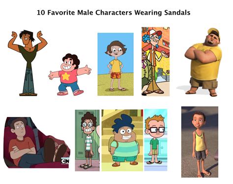 Titos 10 Favorite Male Characters Wearing Sandals By Tito Mosquito On