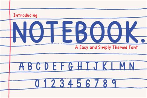 Notebook Font By Ktwop Creative Fabrica