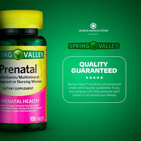 Spring Valley Prenatal Multivitamin Multimineral Tablets Dietary Supplement Prenatals For Women