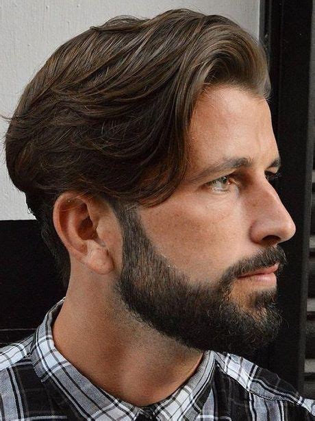 Fryzura Z Przedziałkiem Na środku Meska - Fryzury męskie gęste włosy