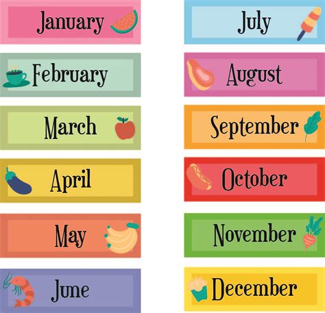 8 Best Images Of Printable Calendar Month Labels Free