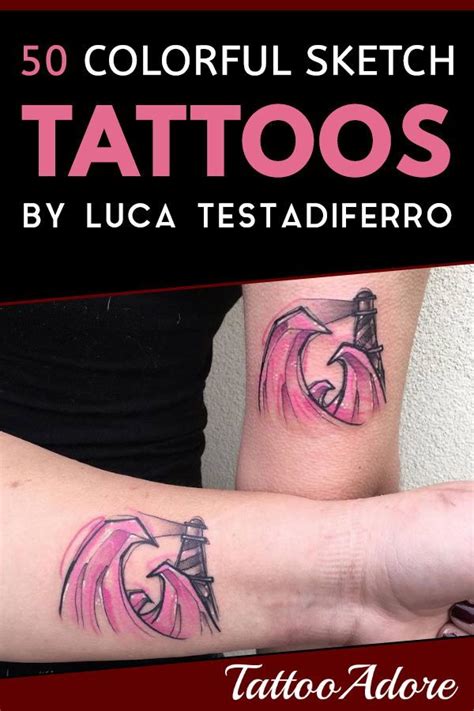 50 Colorful Sketch Tattoos By Luca Testadiferro Tattooadore Tattoo