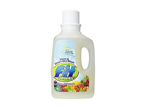 Fit Organic Fruit And Vegetable Wash 12 Ounce Spray Bottle 64oz Refill