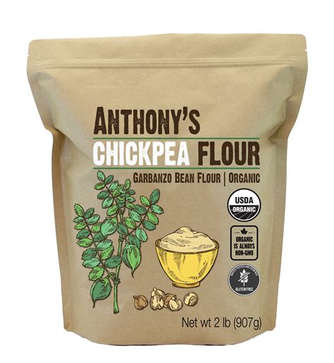 Chickpea Flour Organic And Batch Tested Gluten Free Anthonys Goods