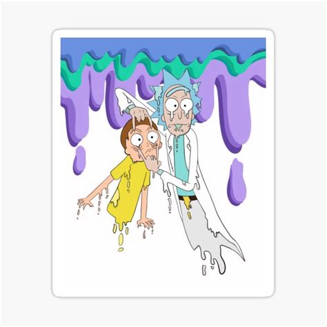 For other media see the franchise page. Dripping Rick And Morty Stickers | Redbubble