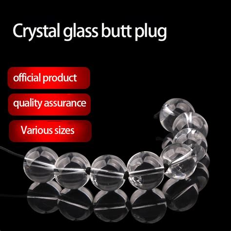 Glass Anal Beads Balls Butt Plug Sex Toys For Women Adult Anus