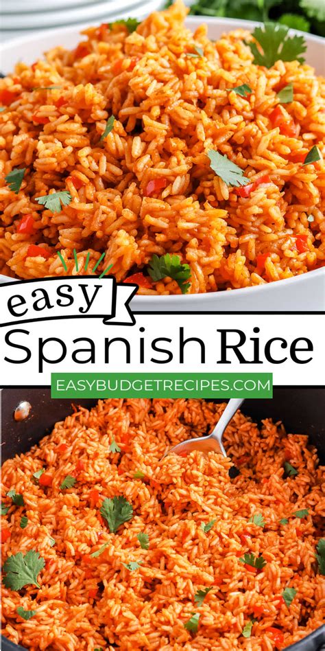 Homemade Spanish Rice Recipe Easy Easy Budget Recipes