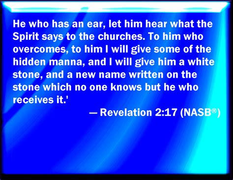 Revelation 217 He That Has An Ear Let Him Hear What The Spirit Said