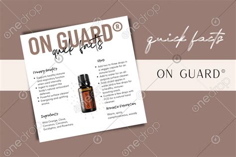 Dōterra On Guard® Quick Facts By Jess Tunis