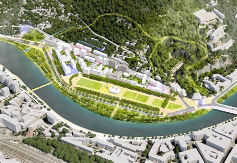 Esplanade De Grenoble Ilex Lauréat Du Futur Parc Urbain — Ilex