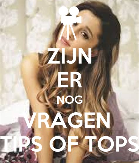 ZIJN ER NOG VRAGEN TIPS OF TOPS Poster Lara Keep Calm O Matic