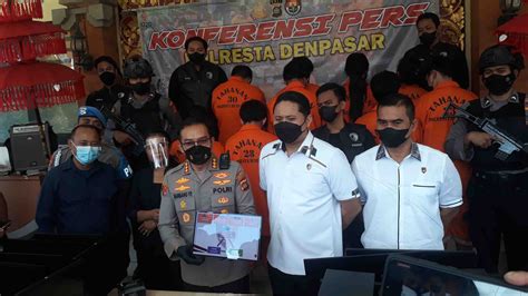 Sat Reskrim Polresta Denpasar Bongkar Sarang Judi Online 9 Tersangka