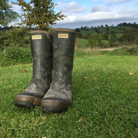 My Vintage Green Gardening Hunter Wellies My Home Farm