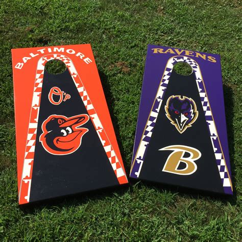 Maryland Flag border Oriole/Raven boards | Gaming wall art, Orioles