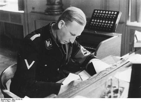 ˈʁaɪnhaʁt ˈtʁɪstan ˈɔʏɡn̩ ˈhaɪdʁɪç (listen); Reinhard Heydrich Quotes. QuotesGram