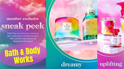 Bath And Body Works Spring Sneak Peek Radiant Sky Indigo Dreams Youtube