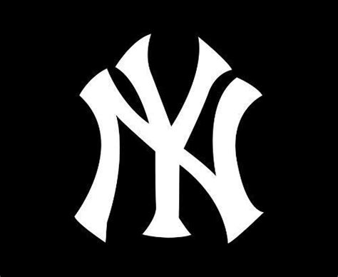 New York Yankees Small 3 White Vinyl Decal Sticker Fashion Logo