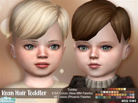 Kean Hair Toddler By Msqsims The Sims Resource Sims 4 Hairs