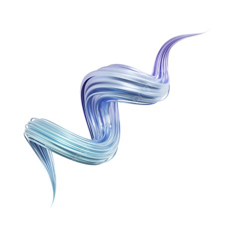 3d Spiral Line Blue Purple Curve 3d Spiral Line Png Transparent