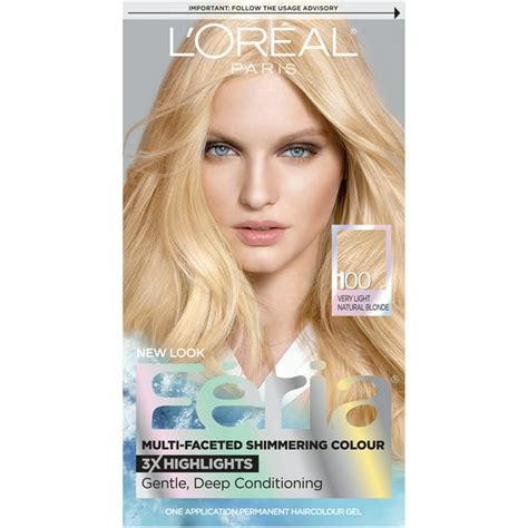Loreal Paris Feria Multi Faceted Shimmering Permanent Hair Color 100