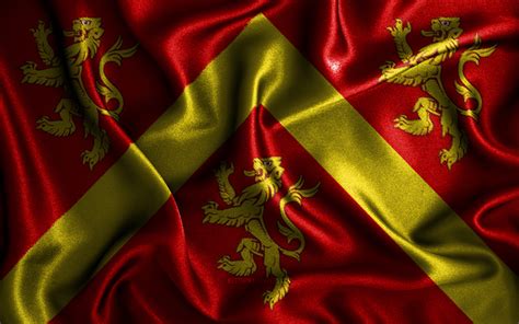 Download Wallpapers Anglesey Flag 4k Silk Wavy Flags Welsh Counties