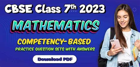 Cbse Class Th Mathematics Competency Based Practice Question